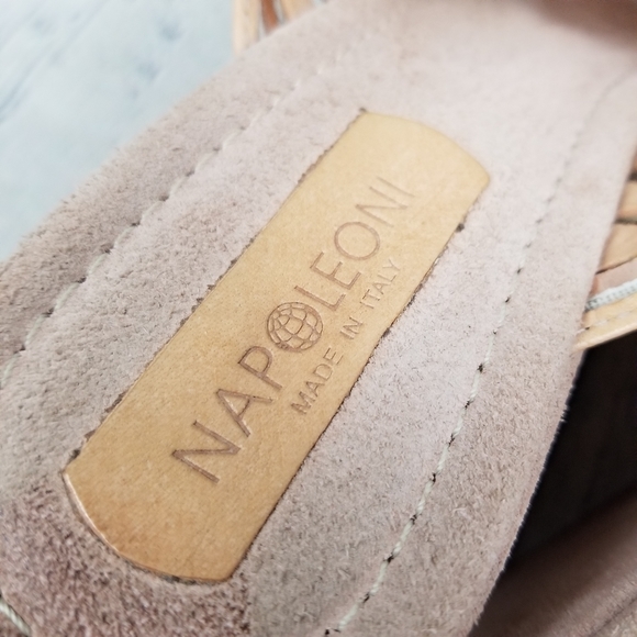 NAPOLEONI | wedge platform slip-on peep toe sandals - Picture 9 of 9